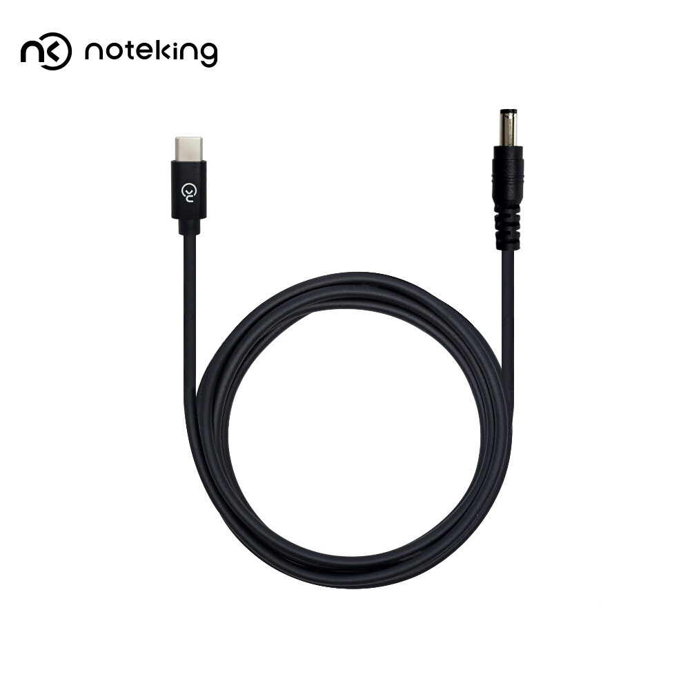 [노트옵션][오늘출발] 노트킹 PD 65W USB C타입 TO 5.5X2.1 DC 충전 변환 젠더 노트북 어댑터 팁 잭 케이블 C-6