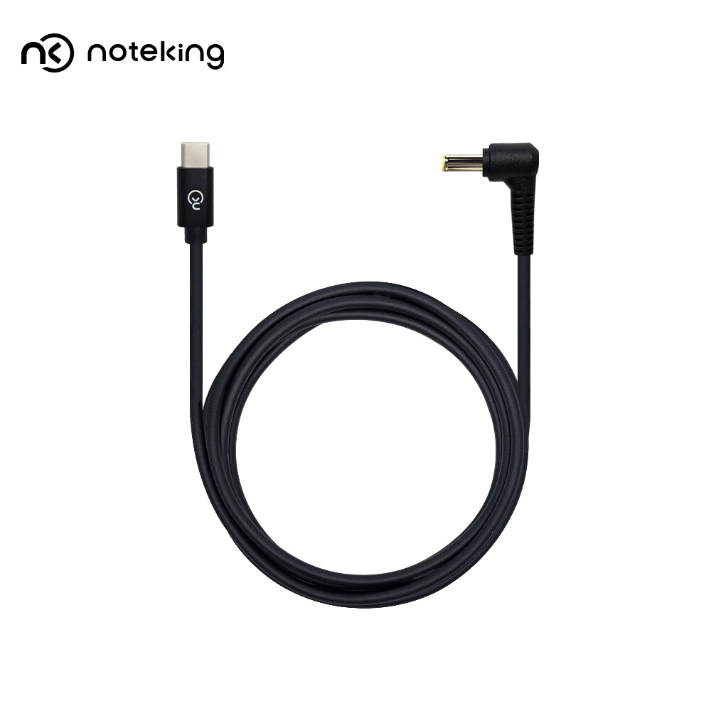 [노트옵션][오늘출발] 노트킹 PD 65W USB C타입 TO 5.5X3.0 DC 충전 변환 젠더 삼성 노트북 어댑터 팁 잭 케이블 C-9