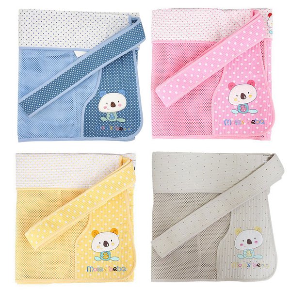 맘스베베 아기 5부 망사 누빔 사계절 포대기