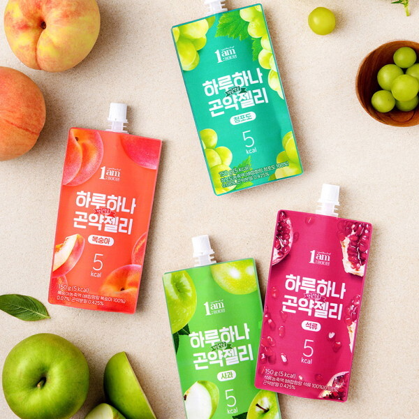 하루하나 곤약젤리 150g x 20개 사과 복숭아 청포도 석류