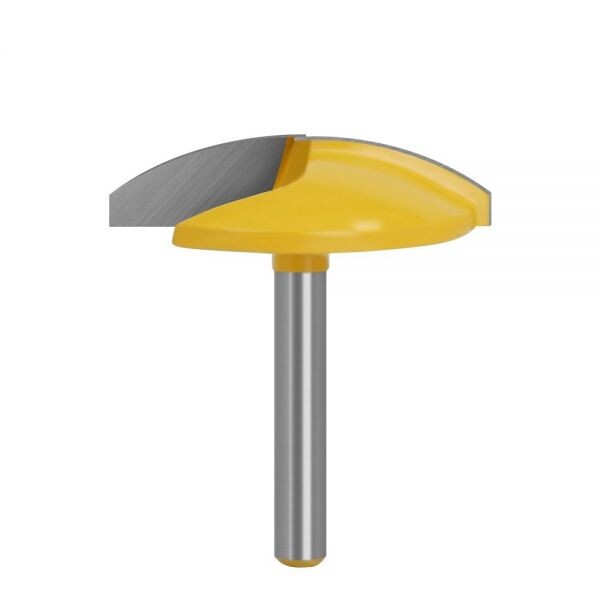 생크 바닥 청소 목공 밀링 커터 둥근 볼 라우터 비트 카바이드 목재 조각 슬롯 도구 1/4 인치 6mm 8mm