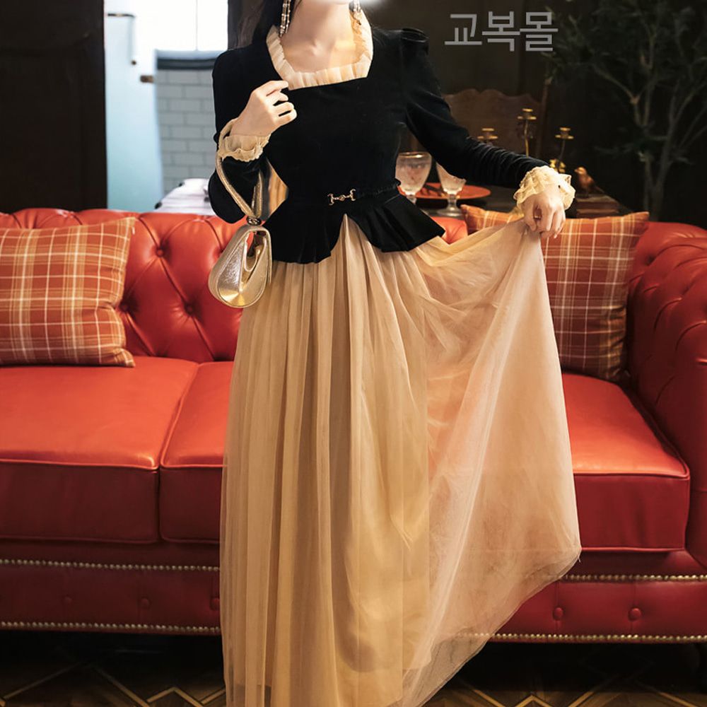 [오늘출발] 교복몰 졸사컨셉 컨셉 고품격 프릴 의상 투피스 드레스 세트 코스프레 파티 사이트 샵 일본 대여 게임