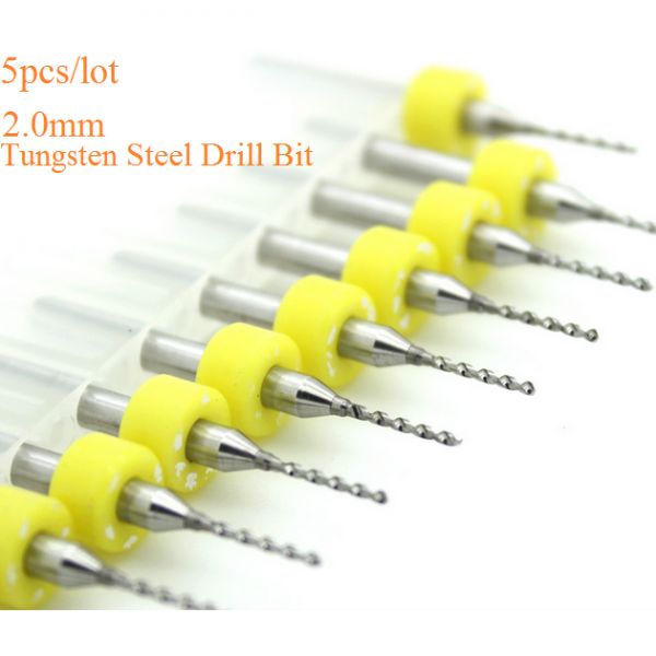 5 개/몫 2.0mm 미니 텅스텐 강철 슈퍼 하드 조각 드릴 비트 앰버 밀랍 구리 스테인레스 스틸 무료 배송