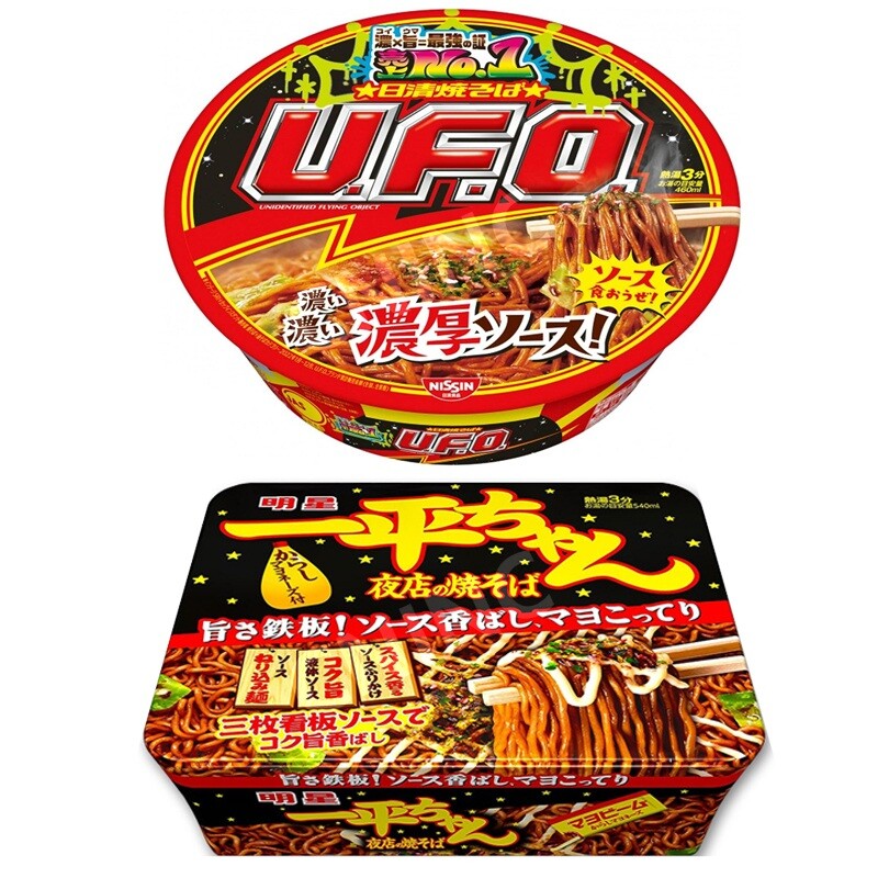 일본 야끼소바 닛신 UFO 잇페이짱 컵라면 12개 세트 야키소바-B.잇페이짱(12개세트)