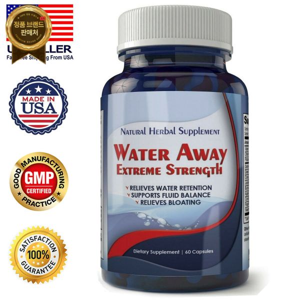 Totally Products 이뇨제 워터 어웨이 알약 700mg 체중 감량 미네랄 보충제 블렌드