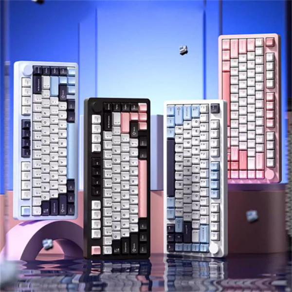 [해외] LEOBOG hi8 무선 3모드 80키 70%배열 알루미늄 기계식 게이밍 키보드  RGB램프 gasket구조 최신버전