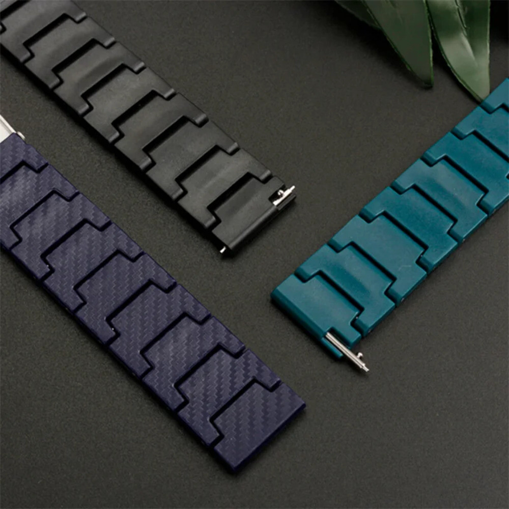 [호환] 2025 호환 탄소 섬유 스트랩 삼성 갤럭시 4 6 클래식 5 프로 액티브 2 기어 S3 팔찌 화웨이 워치 GT 2e 3