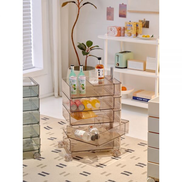 [해외] 이동식 보관 캐비닛 북유럽 트롤리 온라인 유명인 침대 옆 테이블 침실 캐비닛 스낵 서랍장