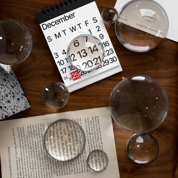 [오늘출발] 원형 크리스탈 촬영 소품 원구 반구 문진 9size