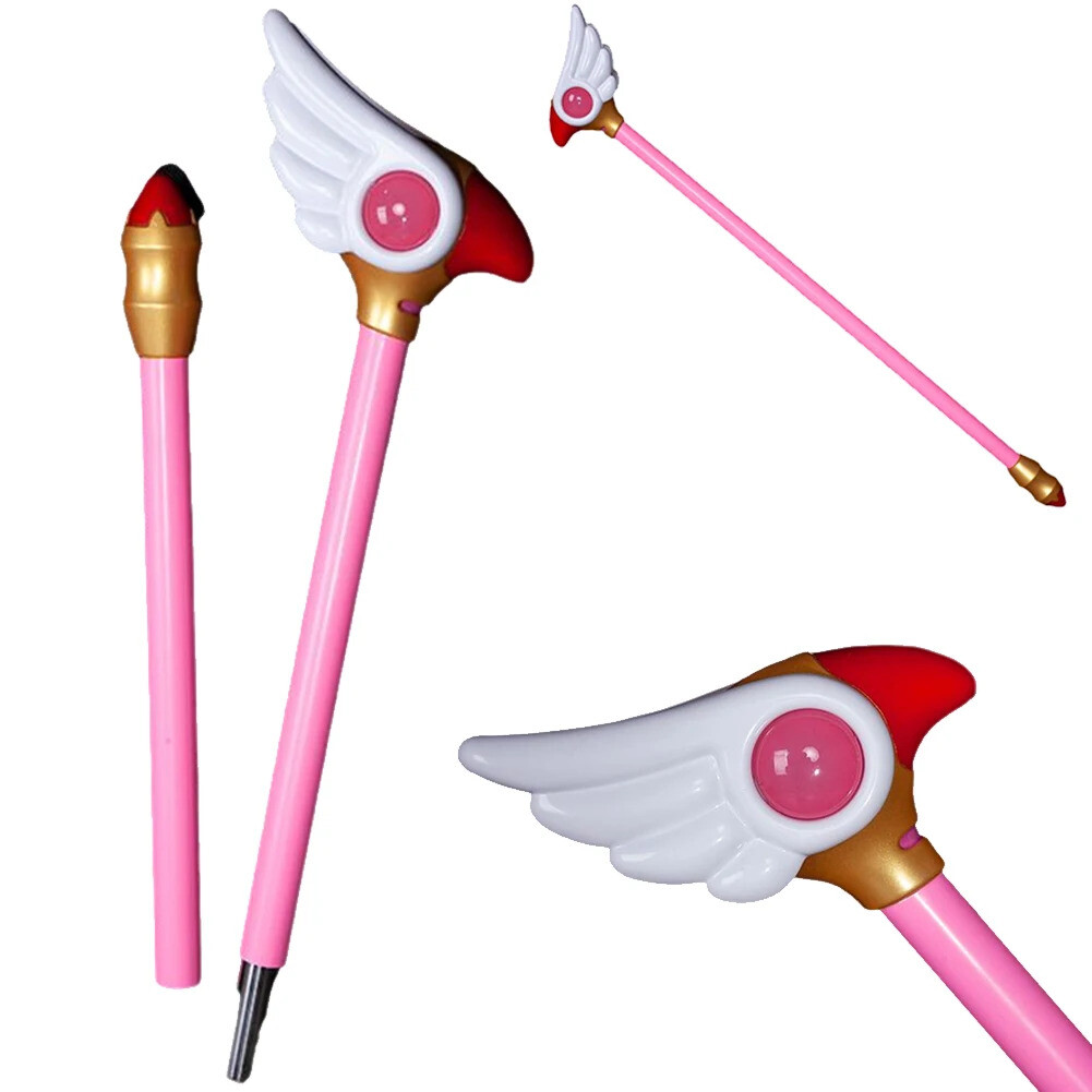 [해외] 애니메이션만화카트캡터체리 KINOMOTO 사쿠라 코스프레 마술 지팡이 코스튬 액세서리 애니메이션 카드 캡터