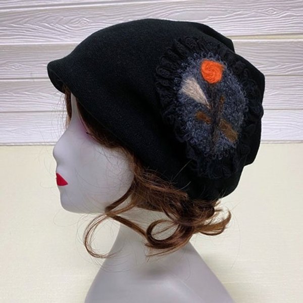 애슬릿 따뜻한 중년 여성 고혈압 두건 모자 비니