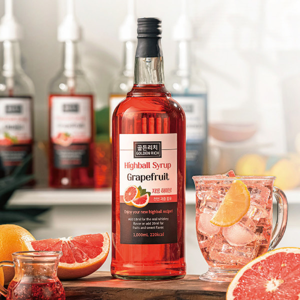 [오늘출발] 골든리치 자몽시럽 / 맛있는술 하이볼시럽 에이드만들기