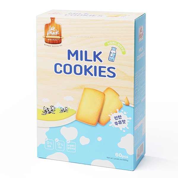 [Hunya Foods]위메이드 (글로벌푸드)위메이드 밀크쿠키 600g / 대만 우유과자