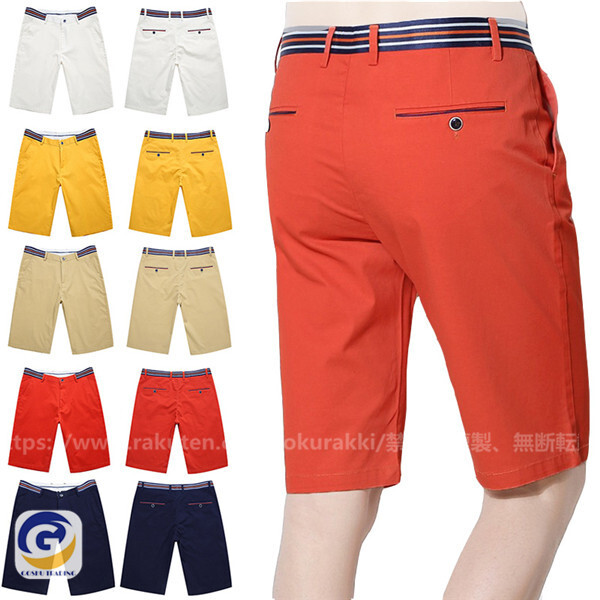 [오늘출발] 저렴한 조기 승리 골프웨어 남성 반바지 골프 무릎 위 큰 사이즈 스트레칭 짧은 팬 세련된 체크 봄 여름 스