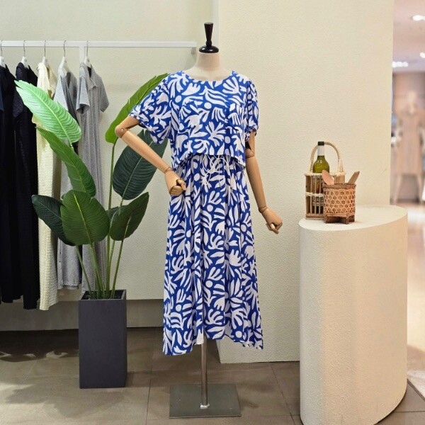 포커스 대구백화점 4CUS레이어드 스타일 프린트 원피스(FM4F3OP30798)