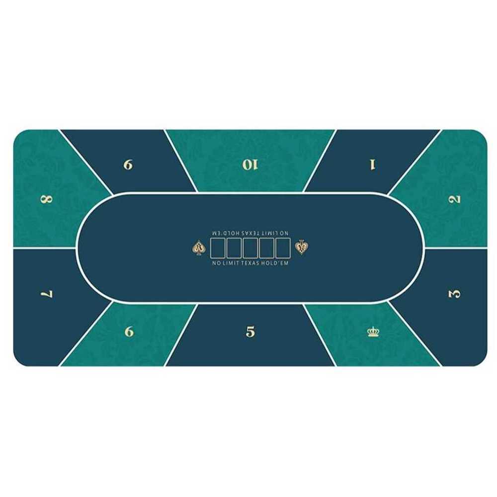 포커 홀덤 테이블매트 고무 식탁보 블루플라워오벌90180(수납봉투첨부) m. 보드 휴대용 성인용 식탁 특수