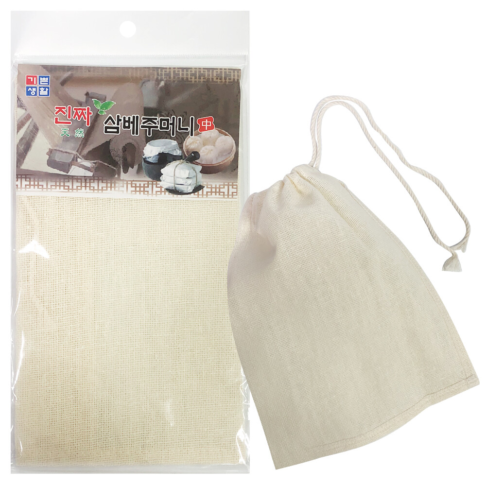 [오늘출발]삼베주머니 중형20x27한약주머니.삼계탕망.보약망.걸름망.면주머니.국물망.음식물.삼베자루/식혜/김장