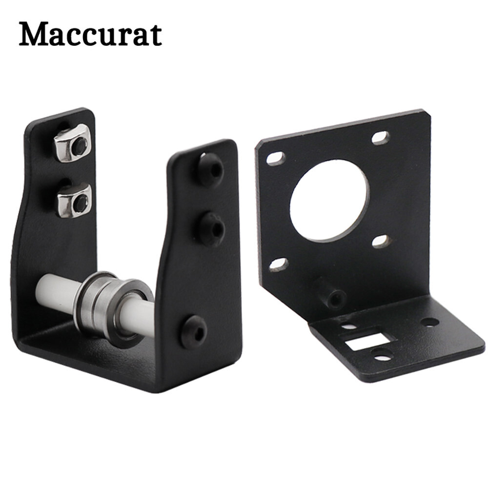 Macurat CR-10 토네이도 클론 3D 프린터 부품 Y 축 Nema 17 스테퍼 모터 및 풀리 브래킷 2040 V 슬롯용
