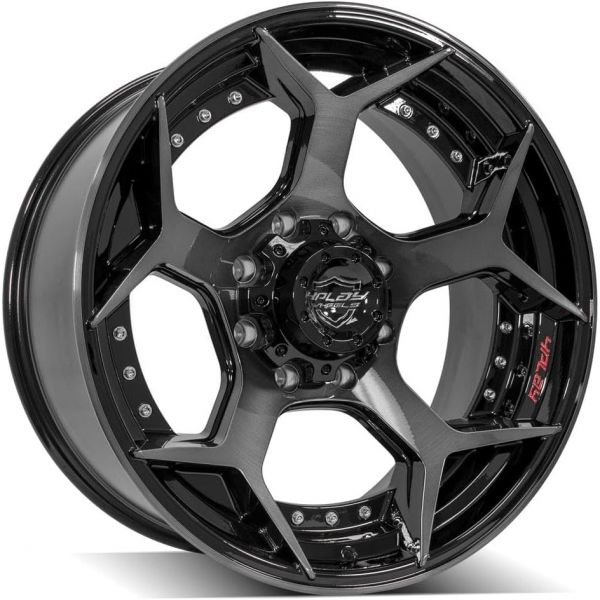 4PLAY Wheels 8165.1 pre2011 2500 GM 트럭 브러시드 블랙 휠 4P50 SET