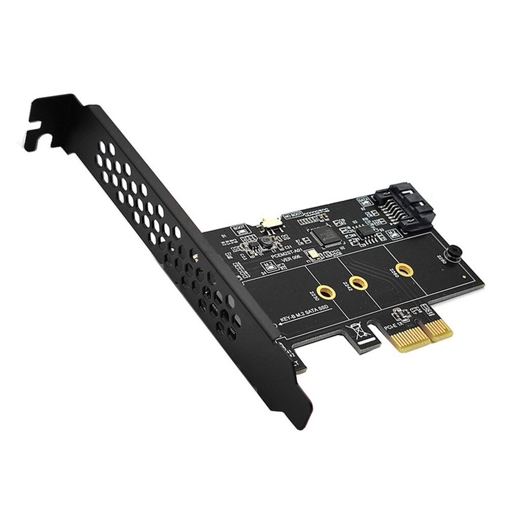 PCI-E to SATA3.0 + M2 NGFF 확장 카드 어댑터 카드 확장 IPFS 하드 디스크 6Gbps