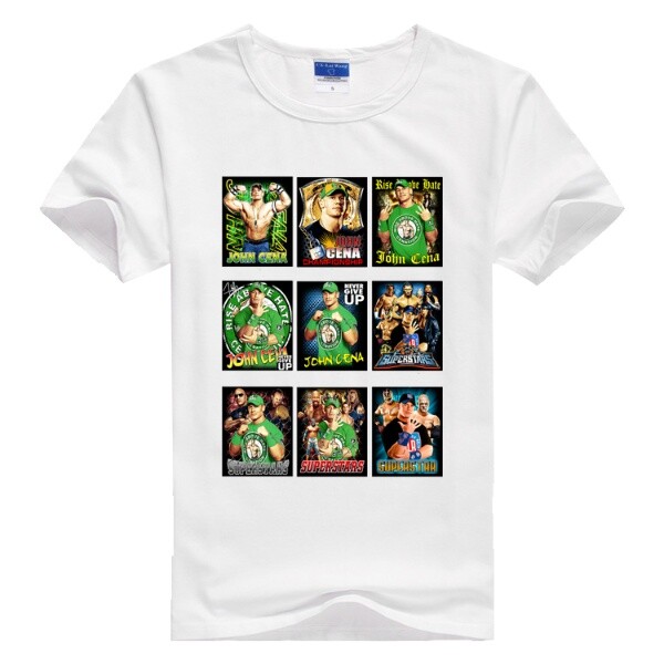 프로레슬링 티셔츠 WWE 틴즈 쇼트 슬리브 드레스 존 시나 RKO 크루넥 티셔츠