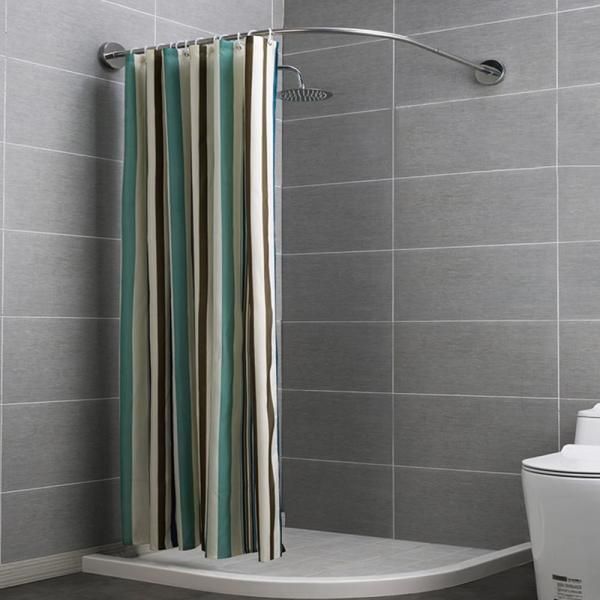 교보문고 보드겜 무타공 코너 샤워커튼봉 ㄱ자 커튼봉 80-100cm N338