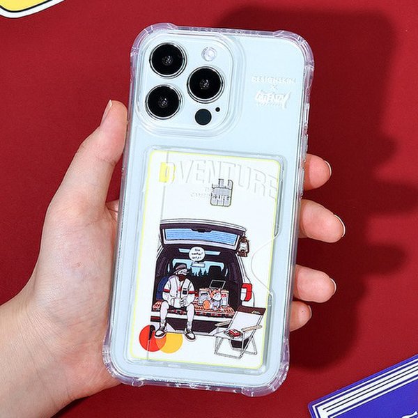 [신세계백화점]디자인스킨 (신세계김해점)( 아이폰SE3/SE2/8/7/6 ) 피닉스 프로 카드슬롯 (그래픽)퀸지-어드벤쳐 ITM21701