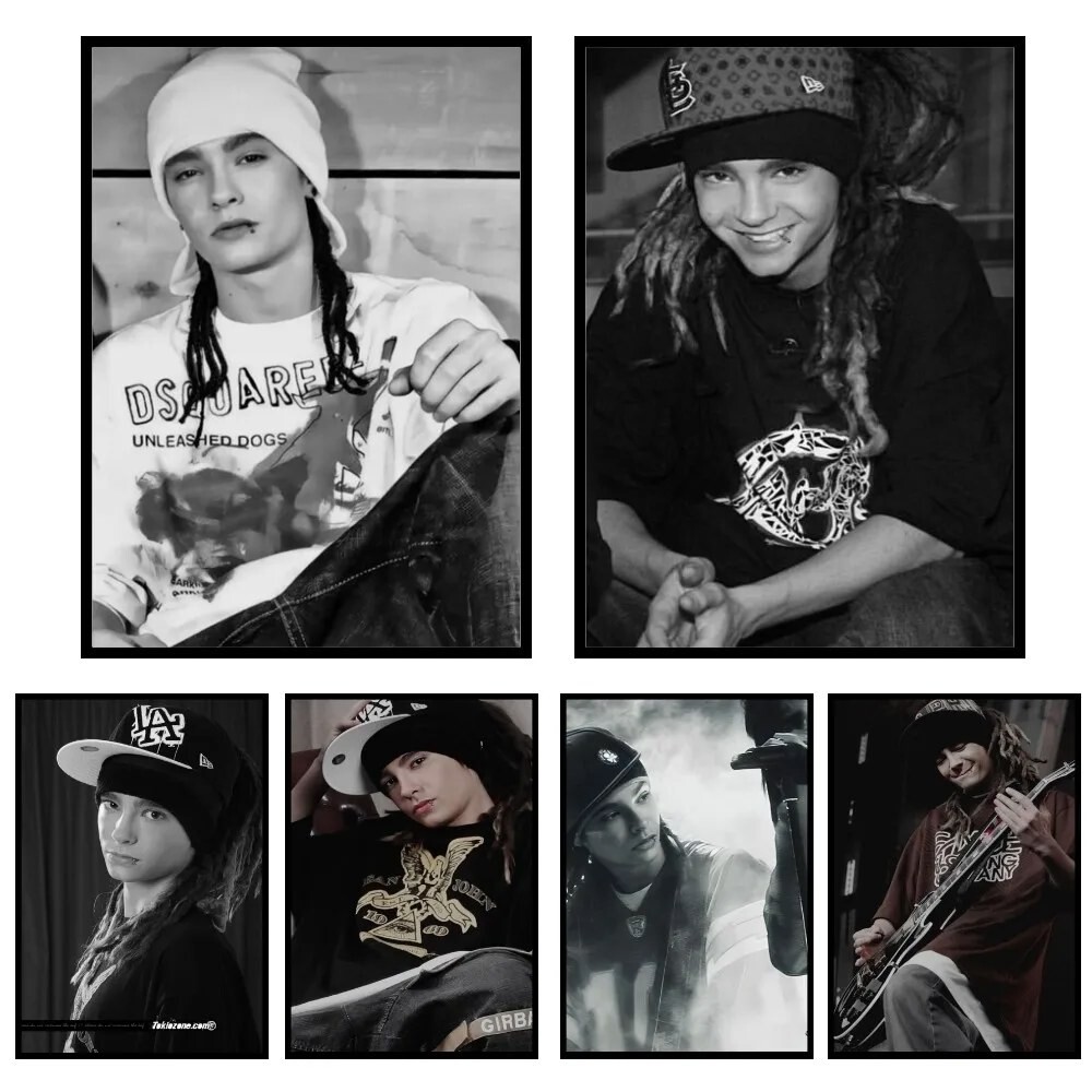 B-밴드 빌 카울리츠 토키오 호텔 포스터 종이 인쇄 집 거실 침실 입구 바 레스토랑 카페 아트 페인팅 장식