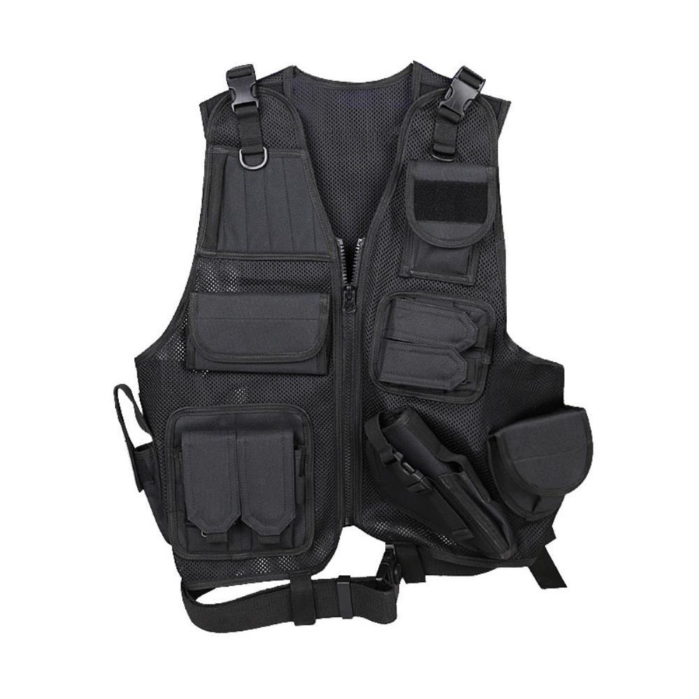 특수 방범 경호 보안요원 메쉬 검정 포켓 조끼 회사 봉사단 진행요원 주차장 작업장 알바 작업복