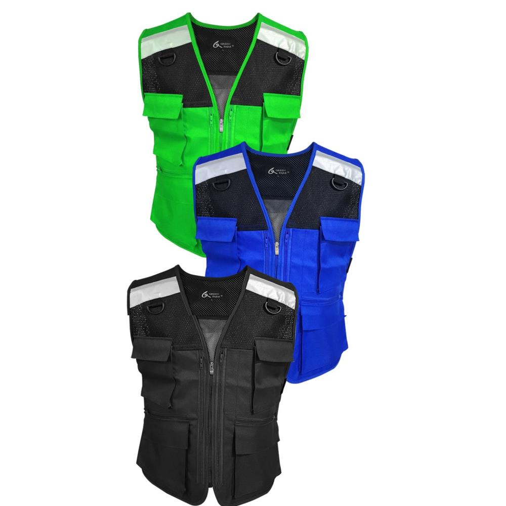 그린 공공근로 알바생 스텝구분 단체조끼 봉사단 행사단체복 봉사 주차장 작업장 회사 진행요원