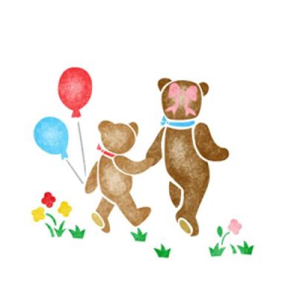 [중고] [중고]스텐실도안AJ-2023 (곰 소풍)