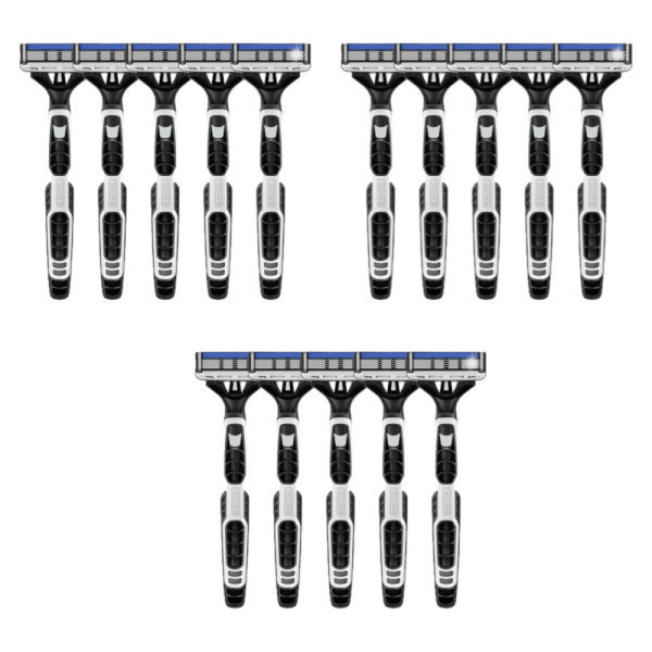 [오늘출발] 도루코 도루코 일회용면도기 페이스4 FR A100-1P 15개 5입 포장 3봉지 면도기 무료배송 5개입 폴리백 포장  3봉지