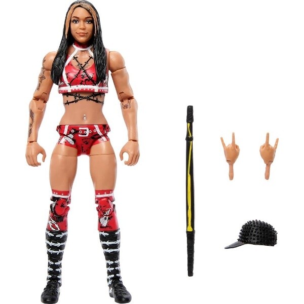 WWE 엘리트 액션 피규어 액세서리 25 아티큘레이션 포인트가 있는 6인치 콜렉서블 코라 제이드 실물과