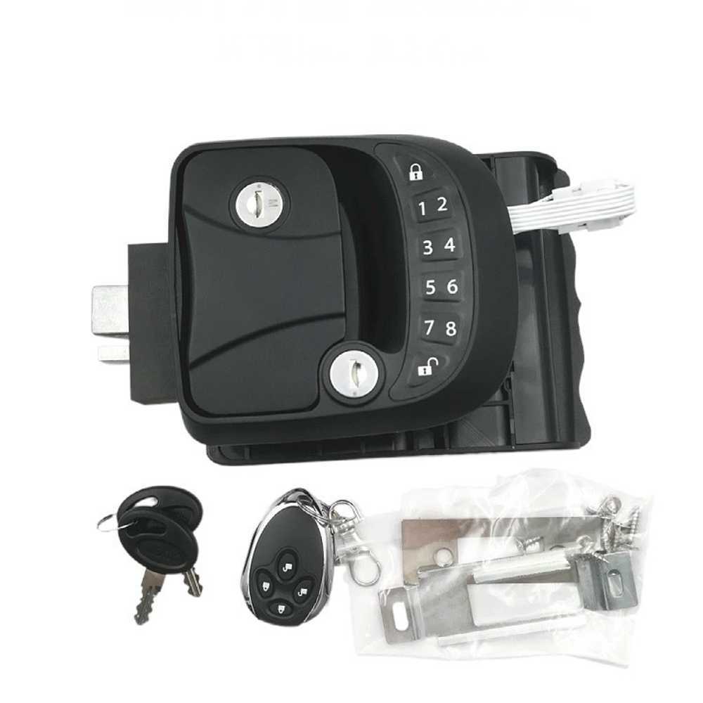 카라반 리모컨 잠금장치 캠핑카 도어락 보안 열쇠 출입 번호키 디지털 탑차 트레일러 원격 도난방지