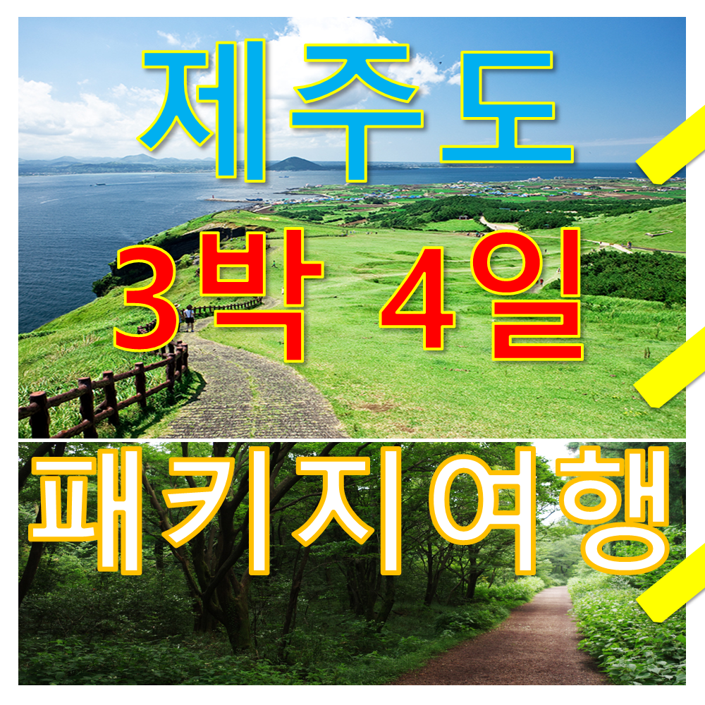 제주도 버스투어패키지 3박4일 여행 가파도 우도 마라도 등 다양한 일정