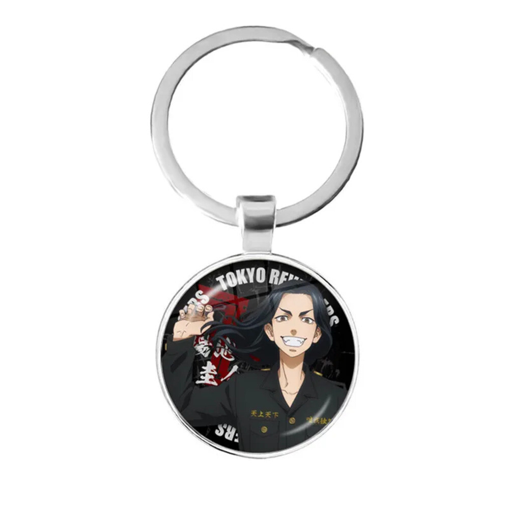 애니메이션 도쿄 어벤져 스 유리 키 체인 Revengers Manjiro Ken Takemichi Hinata Atsushi Chibi 열쇠 고