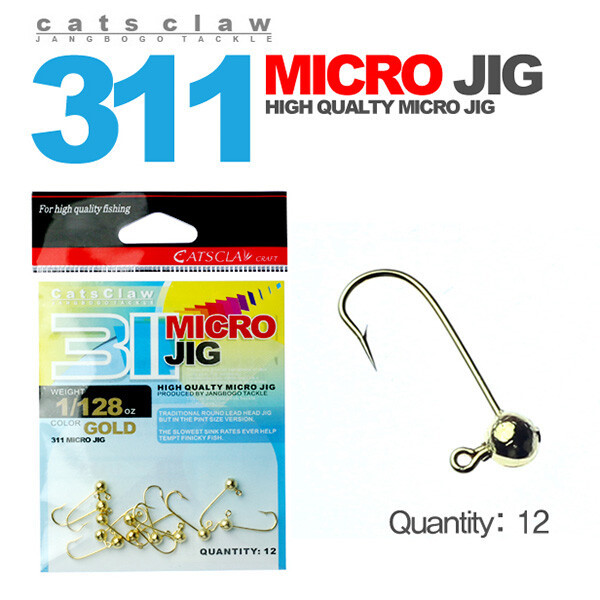 [오늘출발] 캣츠크로우 지그헤드 311마이크로지그 골드 송어바늘