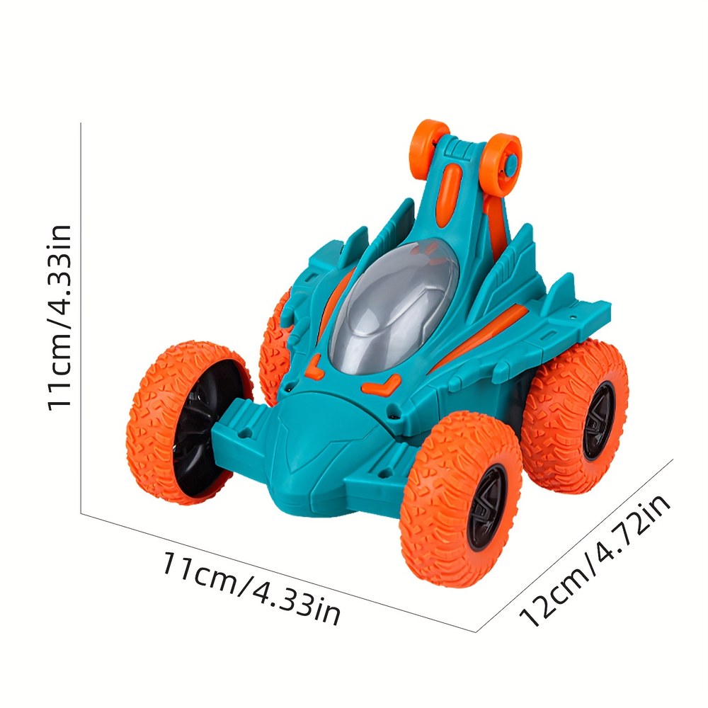 [오늘출발] 리모컨 없는 전동 스턴트 차량 장난감 롤링 스턴트 덤프 트럭 오프로드 레이스 차량 360 도 회전