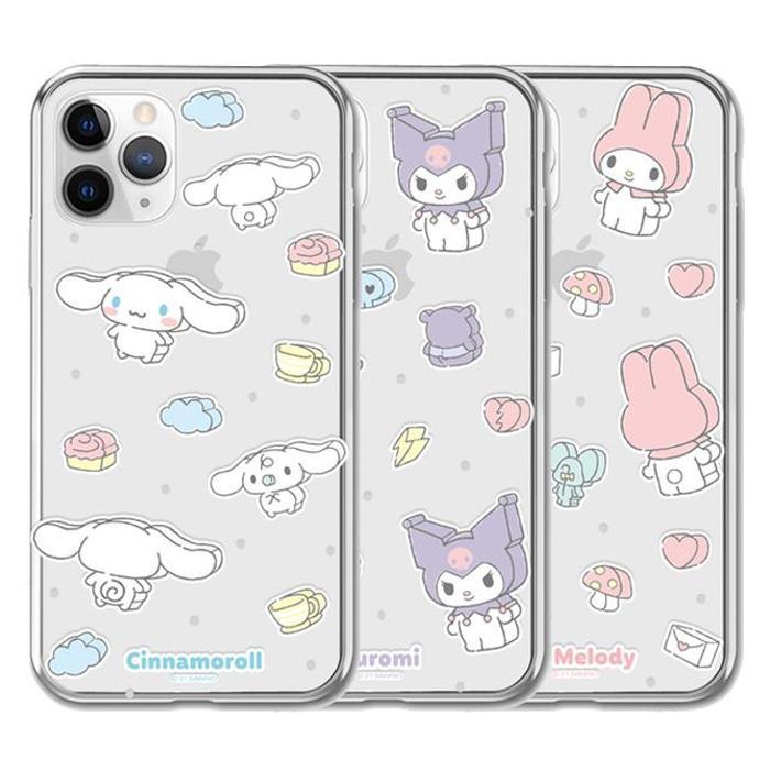 XBH0IJM9갤럭시퀀텀2 A826 산리오 블럭 투명 젤리케이스