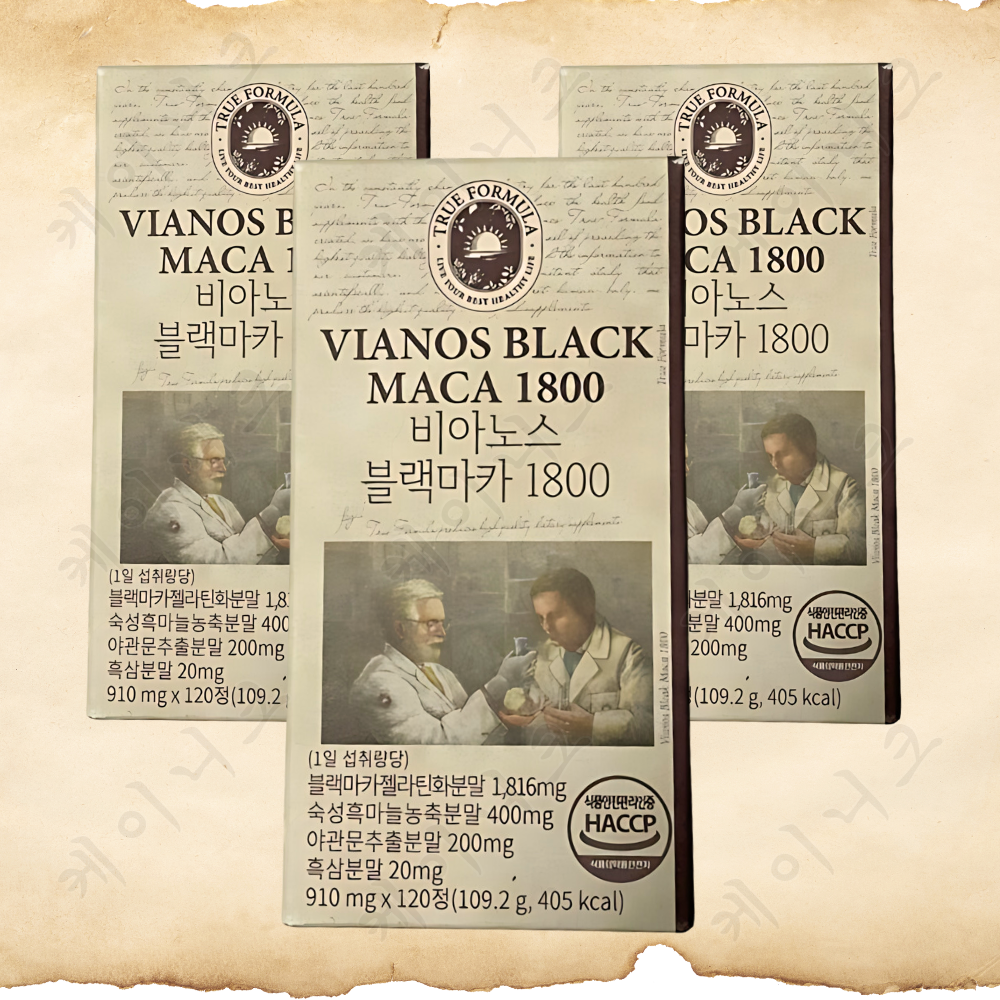 트루포뮬러 트루포뮬러 비아노스 블랙마카 1800  3박스(3개월분) 흑마늘 야관문 남성 활력