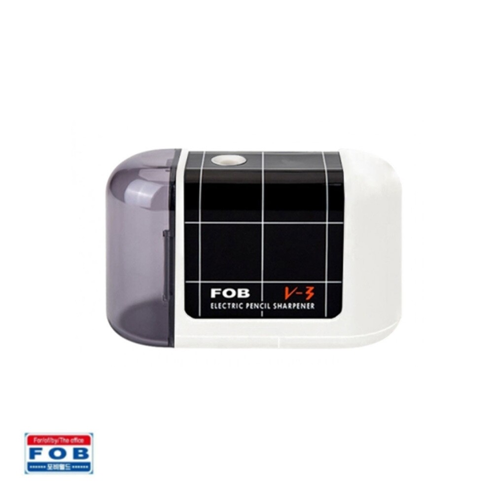 포비 V3 전동 연필 깎이 흰색/연필깎기/캐릭터연필깎이/전동연필/미니전동연필깎이/듀얼연필깎이/어린이연