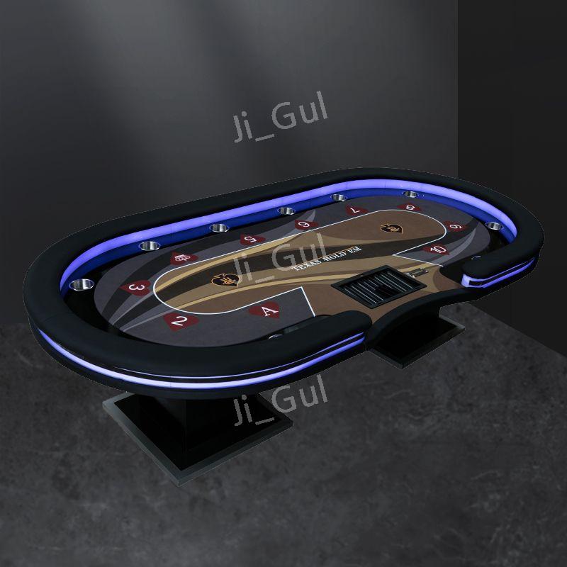 홀덤테이블 포커 업소용 테이블 보드게임 블랙잭 카지노 바카라 카드게임 대형 펍 지귤상점 240X120cm 블루