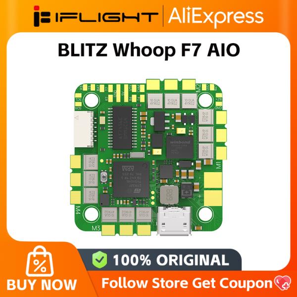 [오늘출발] IFlight BLITZ Whoop F7 2-6S 55A AIO 보드 비행 컨트롤러 FPV 드론용 25.5x25.5mm 장착 패턴 ESC