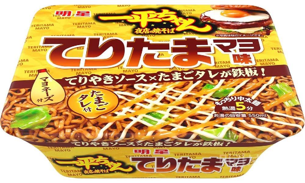 [해외] 묘조 잇페이짱 야시장 야키소바 테리타마 마요맛 컵라면 112g 12개