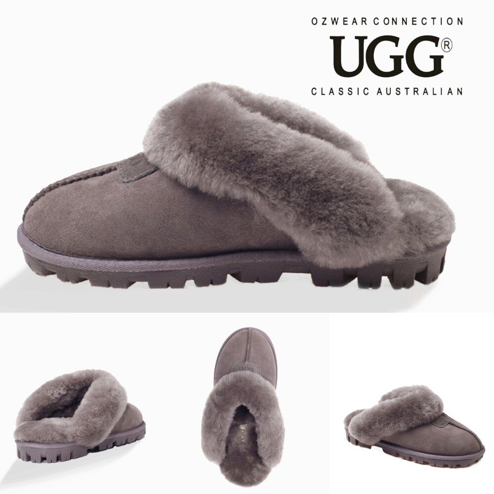 호주어그 슬리퍼 털슬리퍼 어그코케트 양털 천송이 겨울 실내화 25FW 그레이