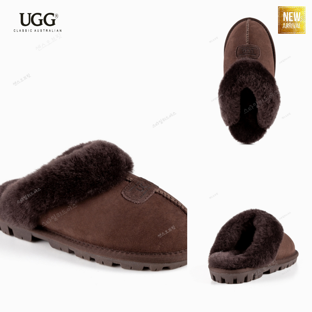 호주어그 슬리퍼 털슬리퍼 어그코케트 양털 천송이 겨울 실내화 25FW 초콜렛