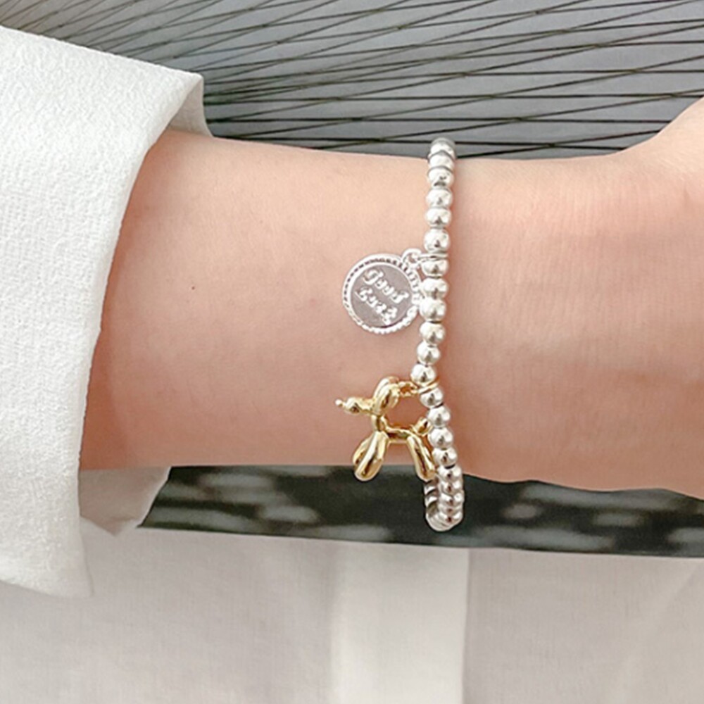 [오늘출발] 더벳스 여성 패션 골드 푸들 포인트 팔찌