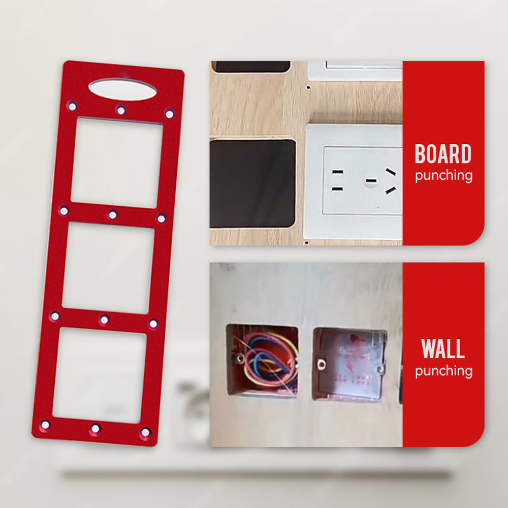 [오늘출발] 슬롯 템플릿 에지 트리밍 머신 스퀘어 홀 카세트 하단 박스 설치 몰드 보조 도구 86 타입 소켓