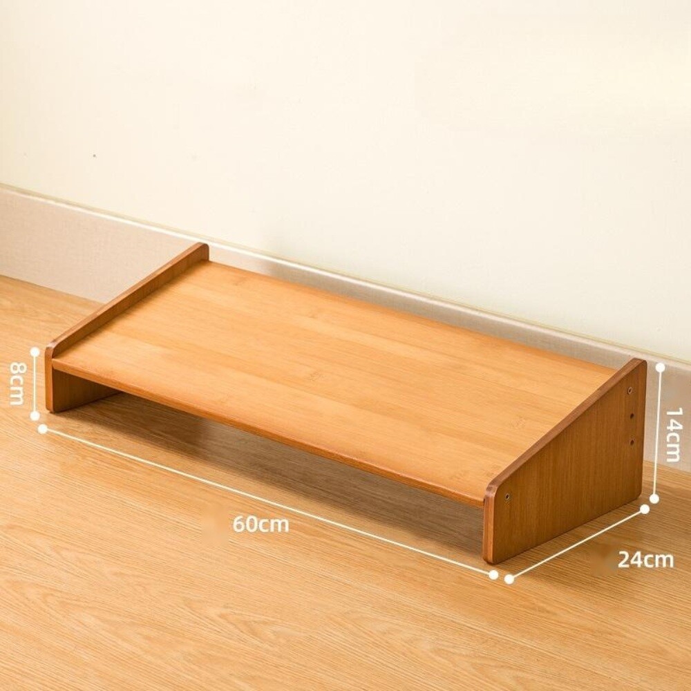 아이편해 발받침대 원목 사무실 발받침대 책상 의자 발받침대 Foot Stool-브라운 로우스타일 - 60cm