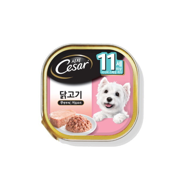 시저 11세이상 닭고기 100g 48캔/무료배송
